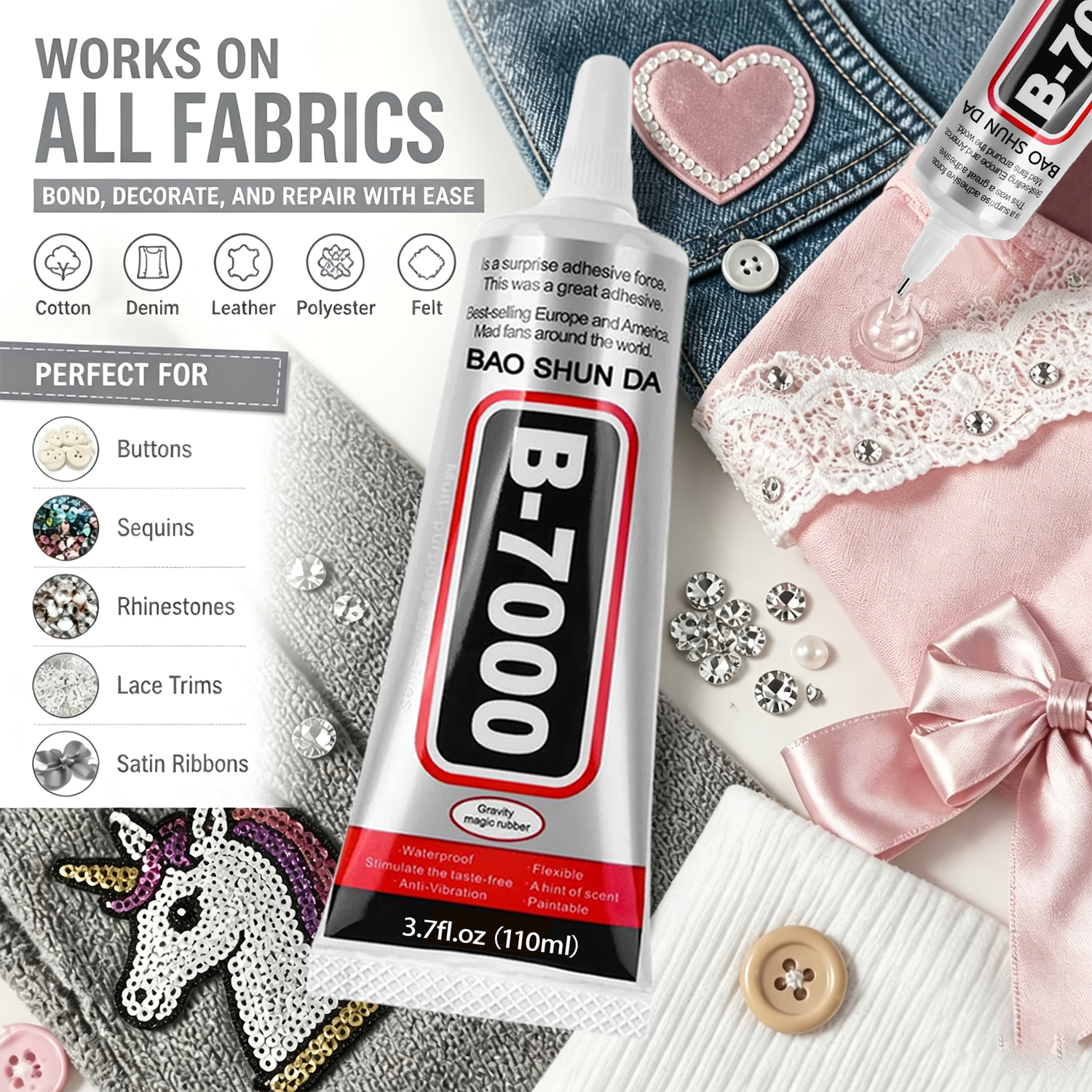 B-7000 Fabric Glue Permanent a – Contact Cement Glue recenzja i cena