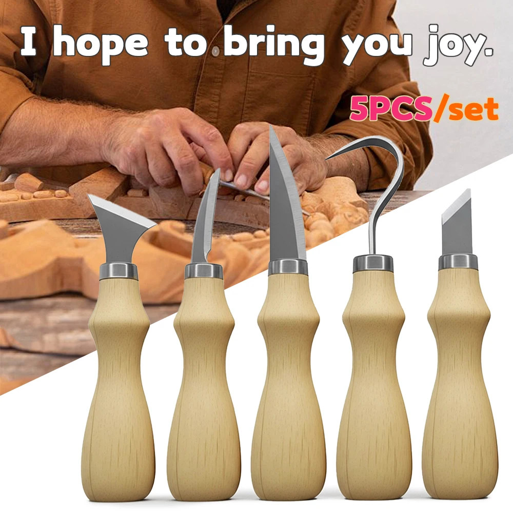 5Pcs Wood Carving Tools Set,Cu – Craft Knife Set recenzja i cena