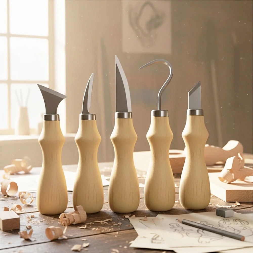 5Pcs Wood Carving Tools Set,Cu – Craft Knife Set recenzja i cena