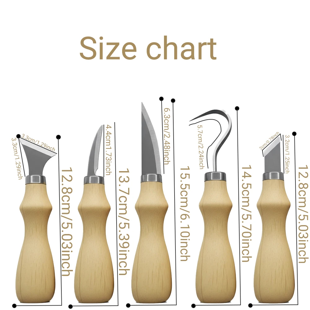 5Pcs Wood Carving Tools Set,Cu – Craft Knife Set recenzja i cena