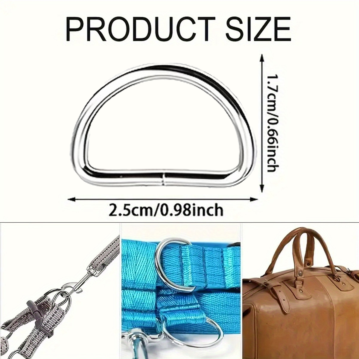 30/60/100Pcs D-ring buckle sta – D Ring Strap recenzja i cena