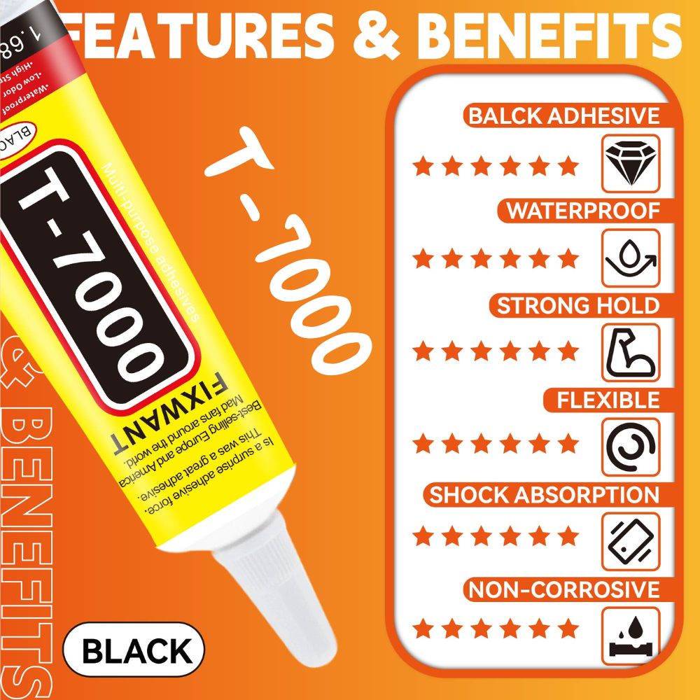 100PCS 15ML T-7000 Black Conta – Contact Cement Glue recenzja i cena