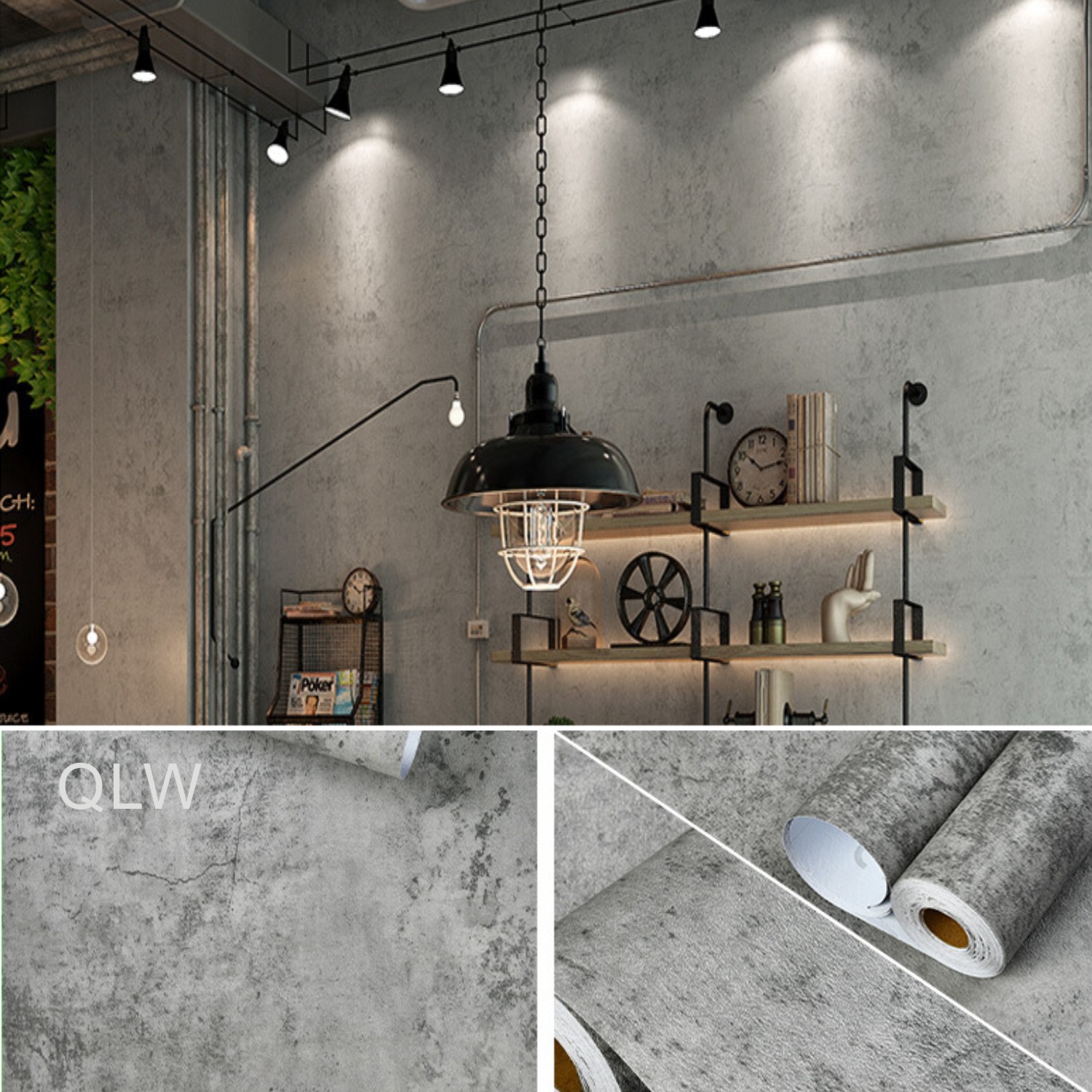 6M Cement Grey PVC Wallpaper S – Contact Cement Glue recenzja i cena