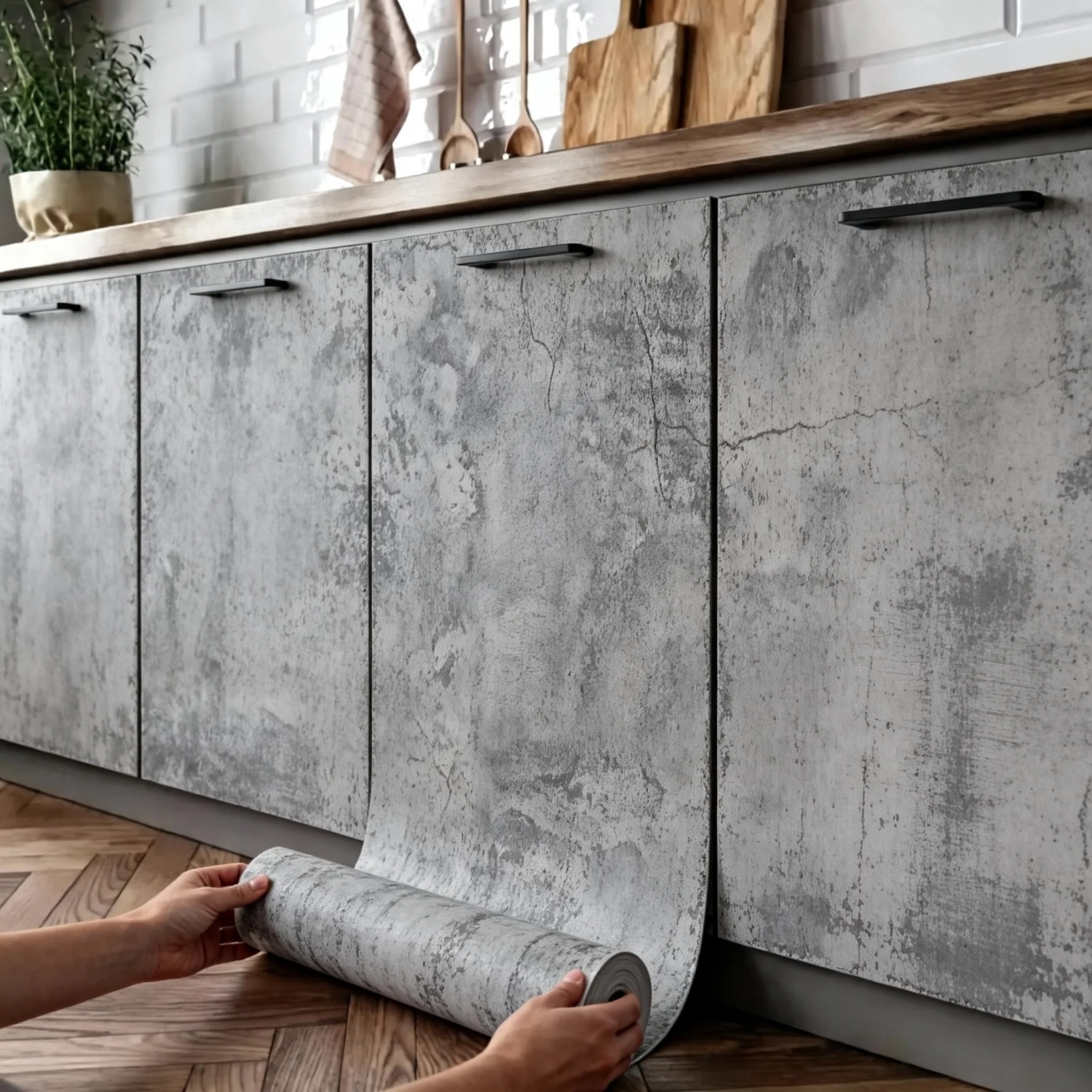 6M Cement Grey PVC Wallpaper S – Contact Cement Glue recenzja i cena