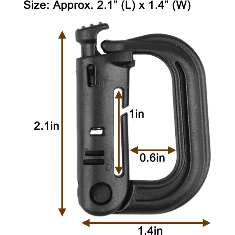 5Pcs Plastic D-Ring Tactical C – D Ring Strap recenzja i cena