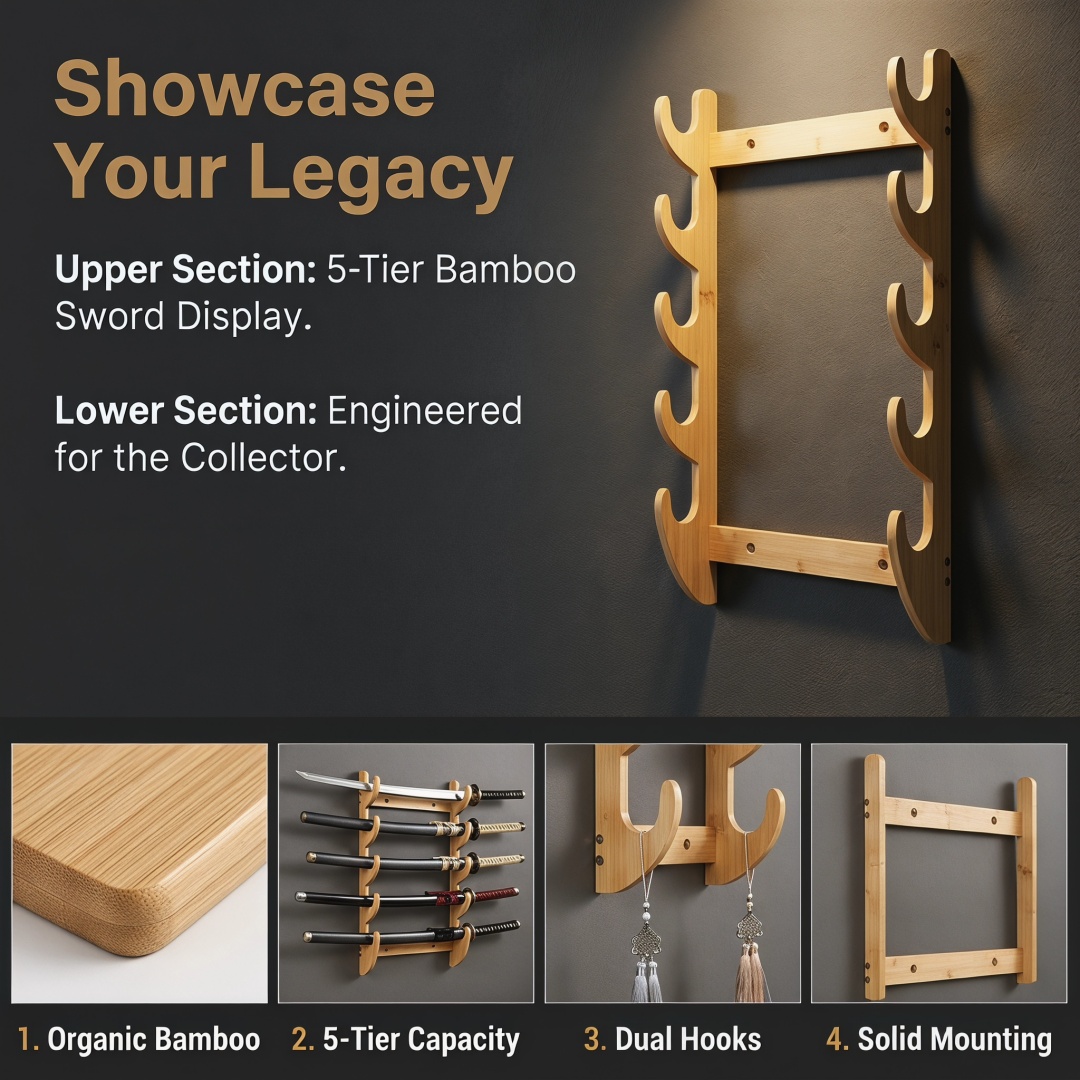 8-Layers Wall Sword Storage Sh – Cosplay Prop Dagger recenzja i cena