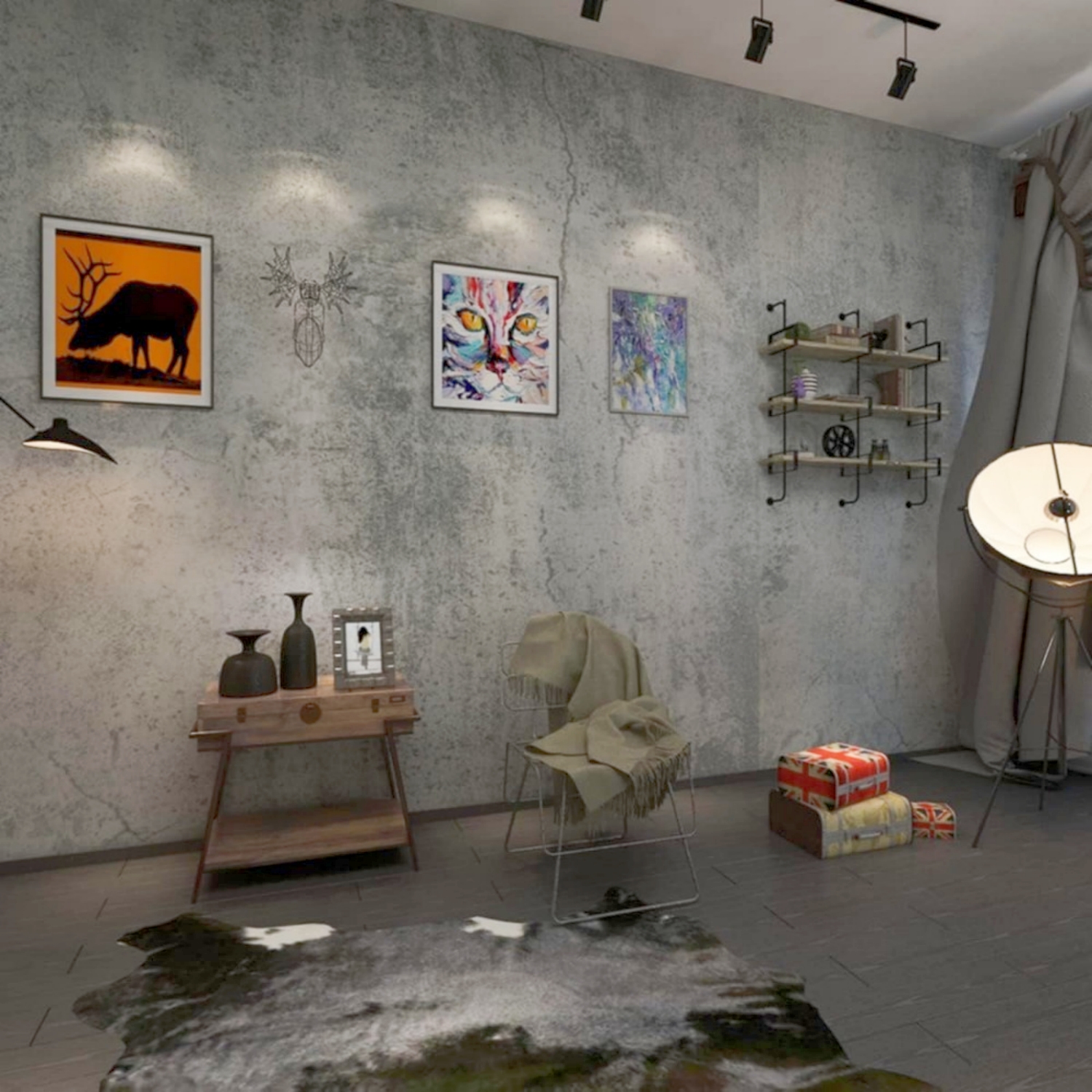 6M Cement Grey Pvc Wallpaper S – Contact Cement Glue recenzja i cena
