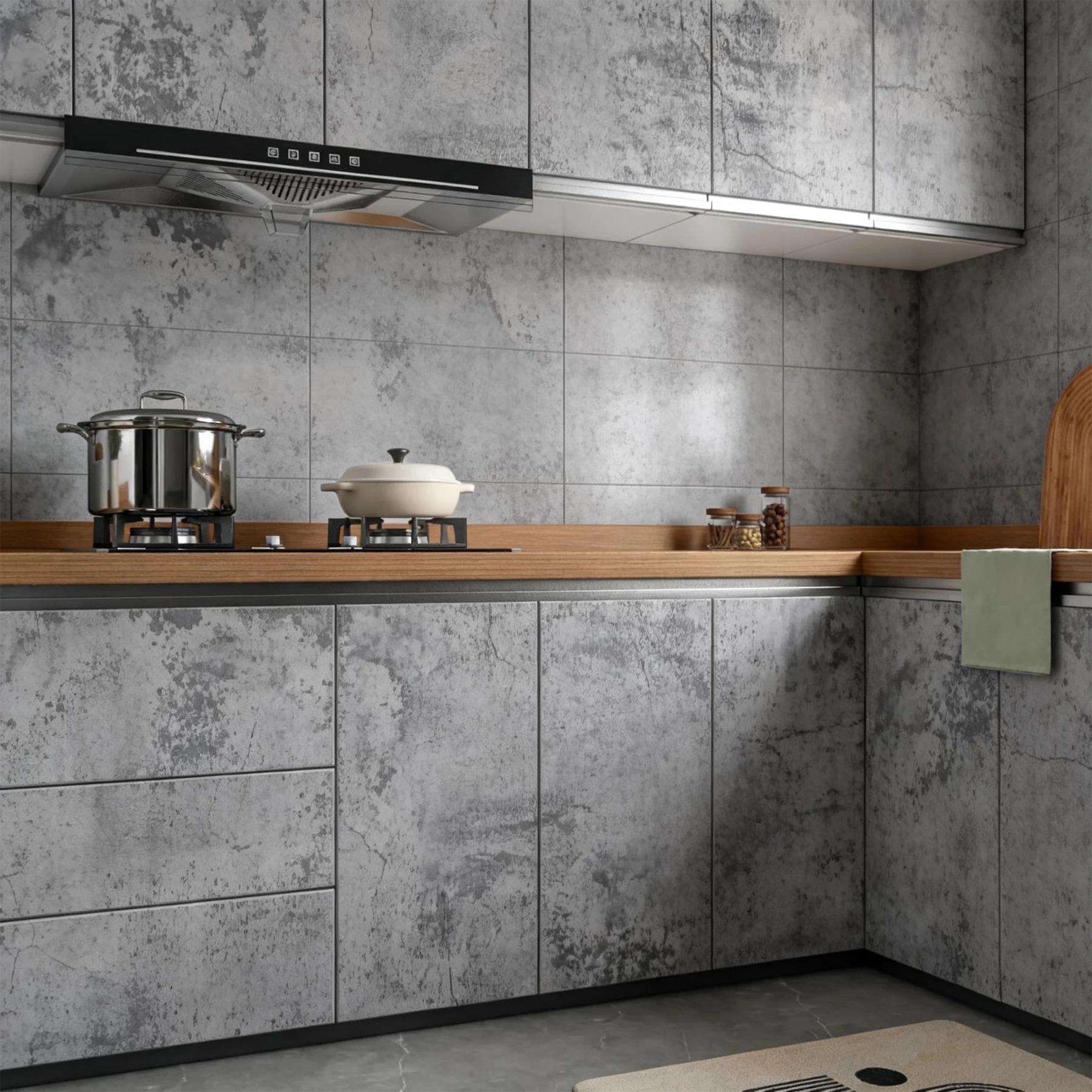 6M Cement Grey Pvc Wallpaper S – Contact Cement Glue recenzja i cena