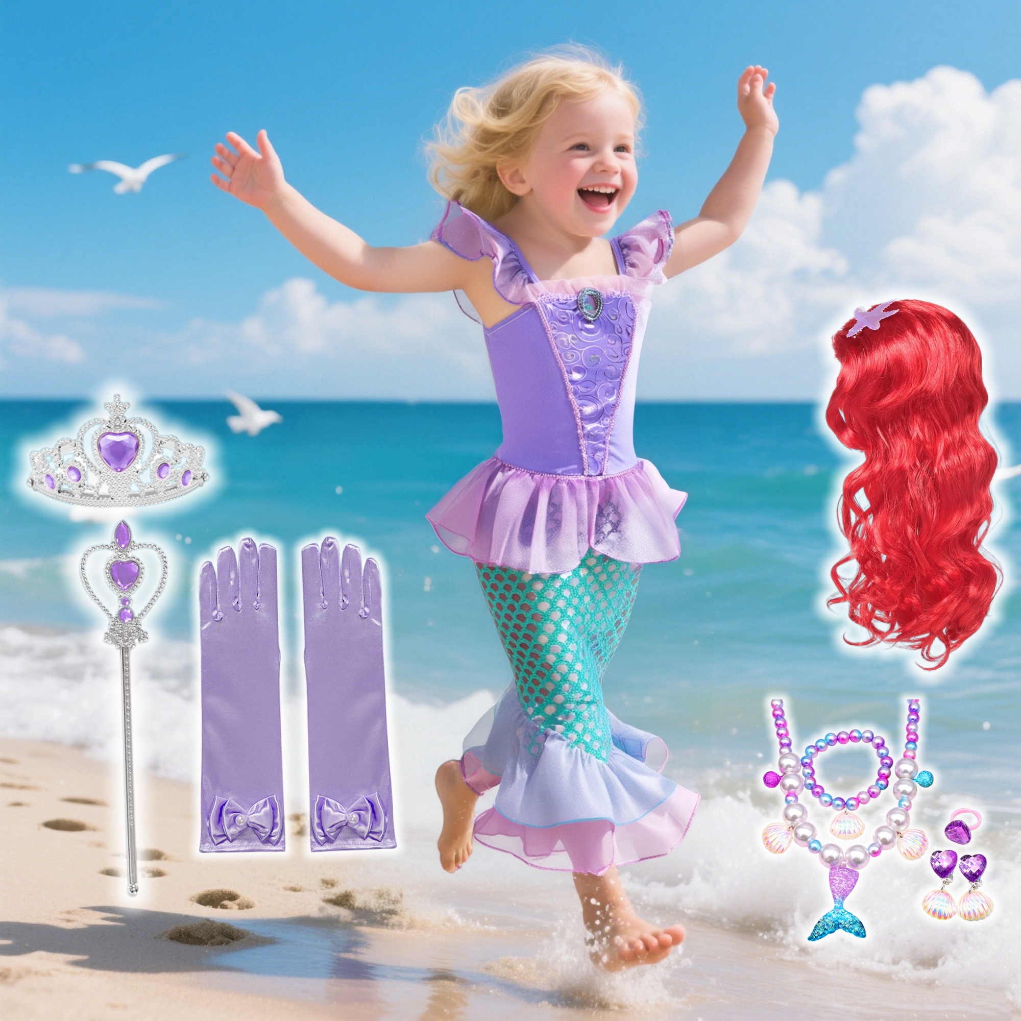 Summer Mermaid Birthday Party  – Briar Cosplay Prop recenzja i cena