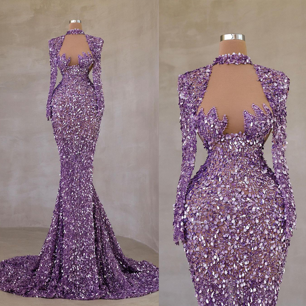 Gorgeous Purple Sequined Merma – Briar Cosplay Prop recenzja i cena