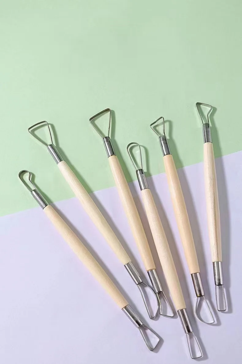 6PCS wooden handle wax pottery – Craft Knife Set recenzja i cena