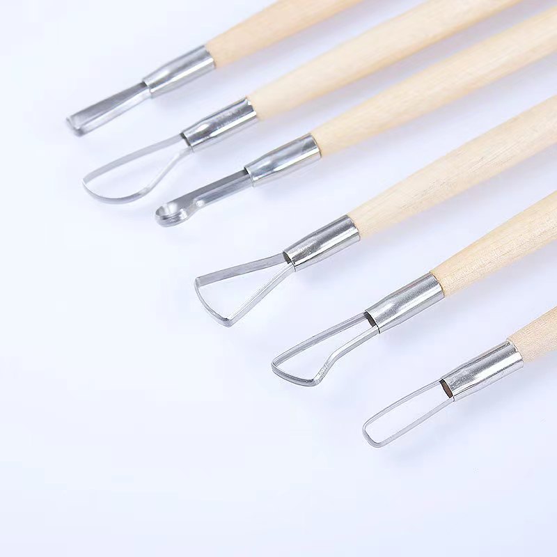 6PCS wooden handle wax pottery – Craft Knife Set recenzja i cena